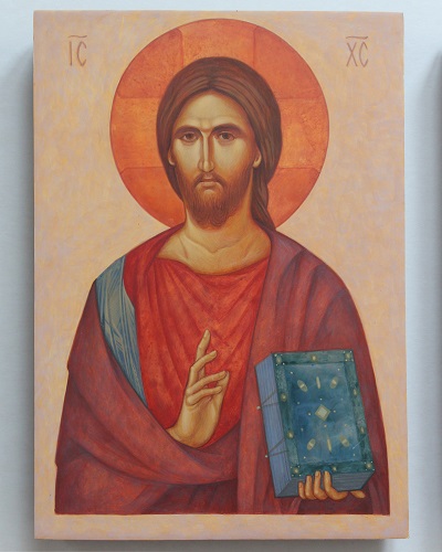 Ikona - Deesis - Jezus Chrystus - Środek