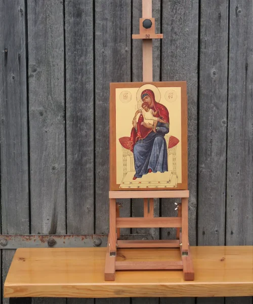 Matka Boża Tronująca. Ikona na statywie. warsztatikon.pl