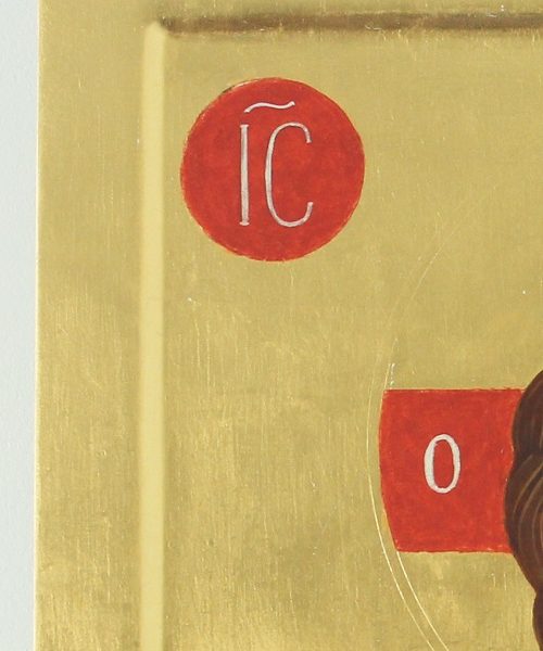 Ikona - Chrystus Dobry Pasterz - Złote tło