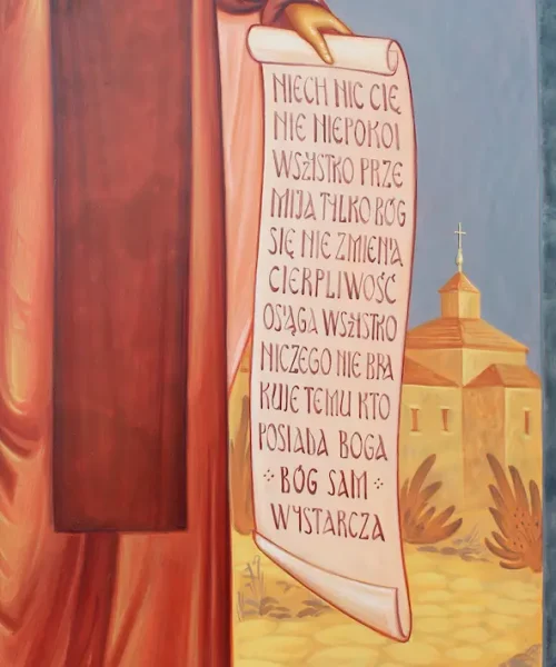 Ikona św. Teresy z Avila; Detal